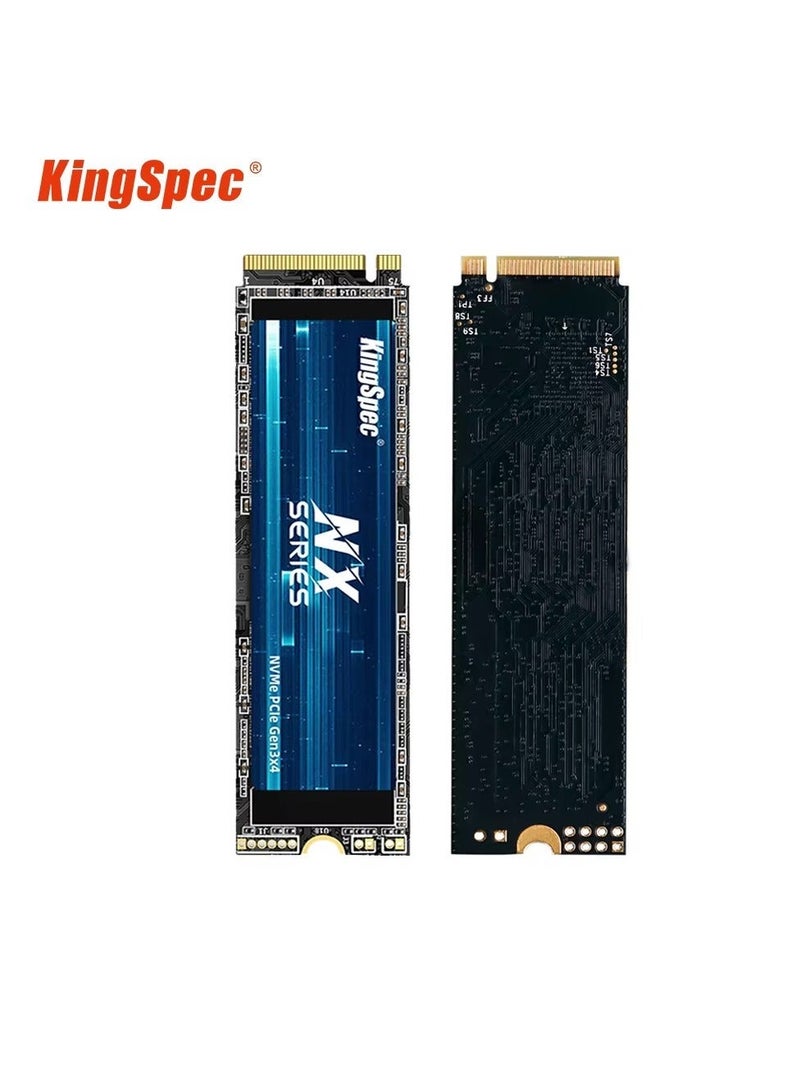 كينجس بيك محرك أقراص الحالة الصلبة الداخلي KingSpec NX Series 512GB Gen3x4 NVMe M.2 SSD، ذاكرة فلاش NAND ثلاثية الأبعاد M2 2280، لأجهزة الكمبيوتر المكتبية والمحمولة - Image 3